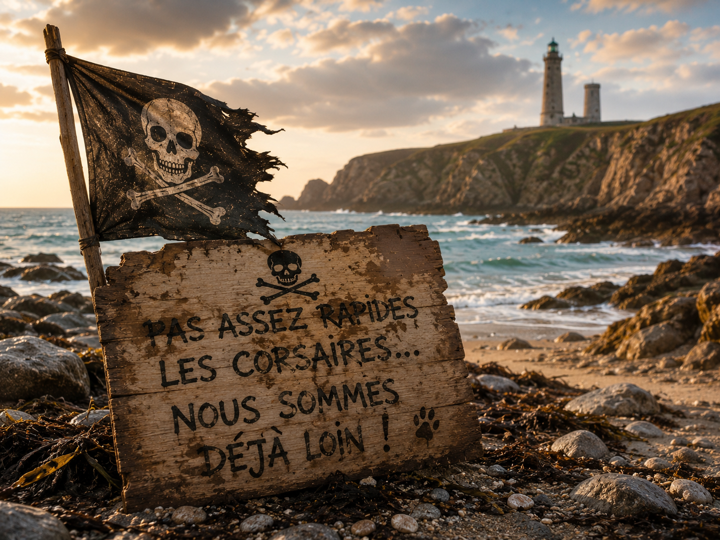 L'équipage de la Patte Noire part