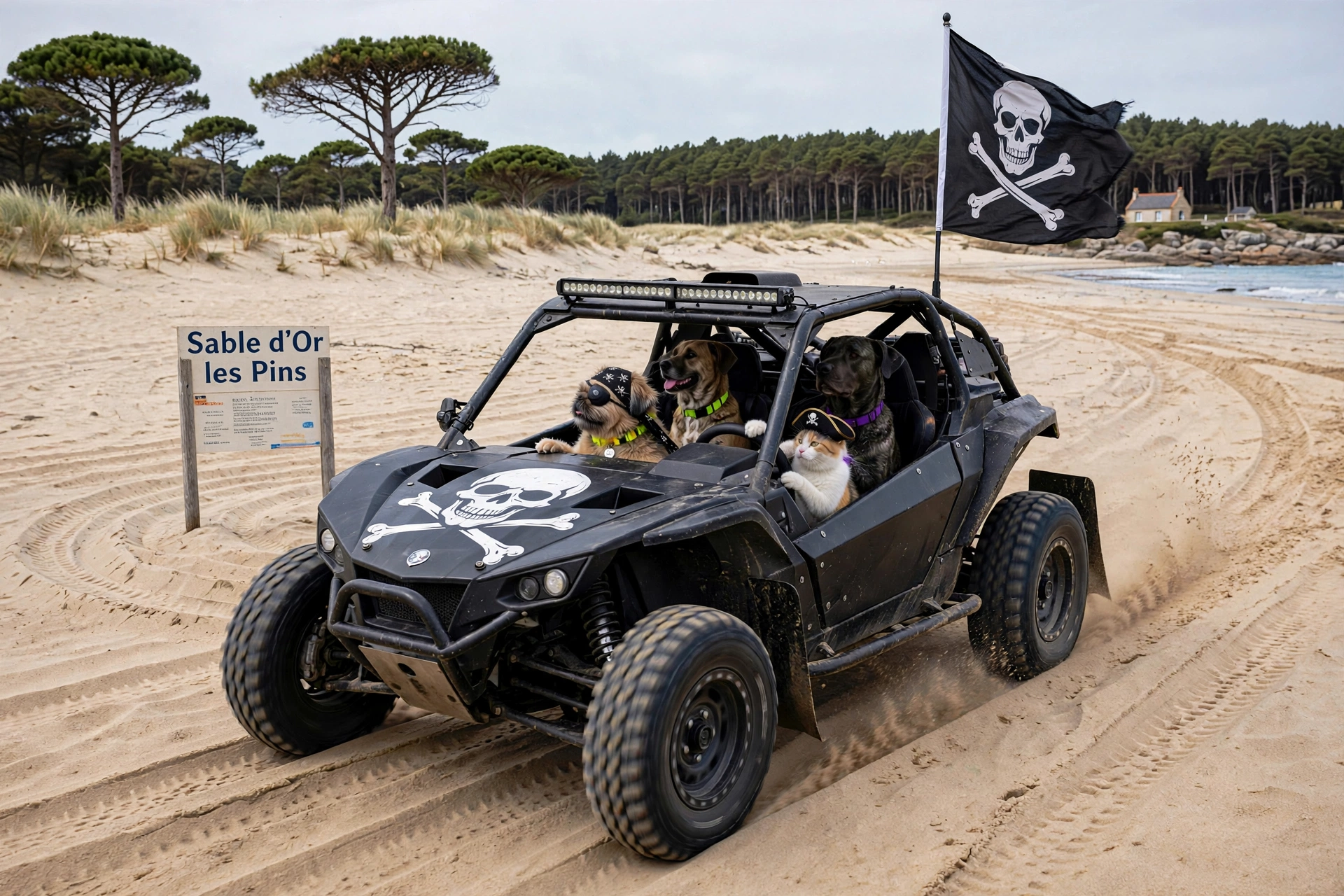 Les pirates arrivent à Sables-d'Or-les-Pins