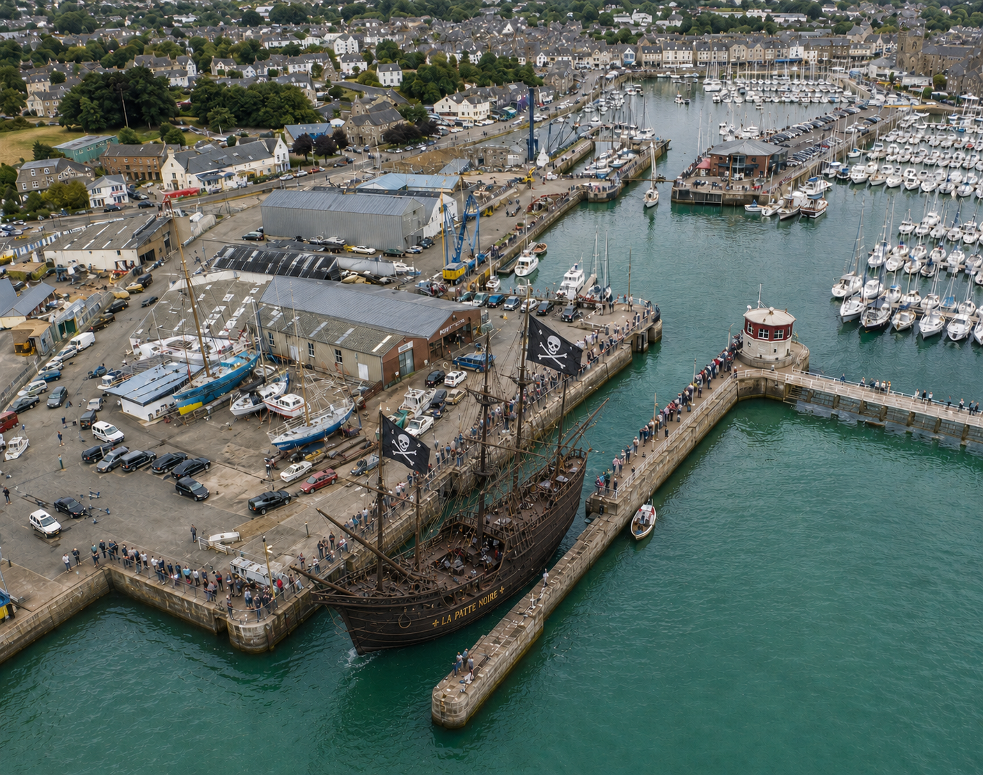 Nous arrivons au port
